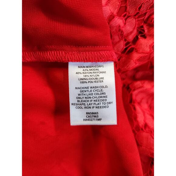 Halogen Floral Top Womens Size Small Petite SP Red Peplum Nordstroms New NWT - Picture 8 of 13